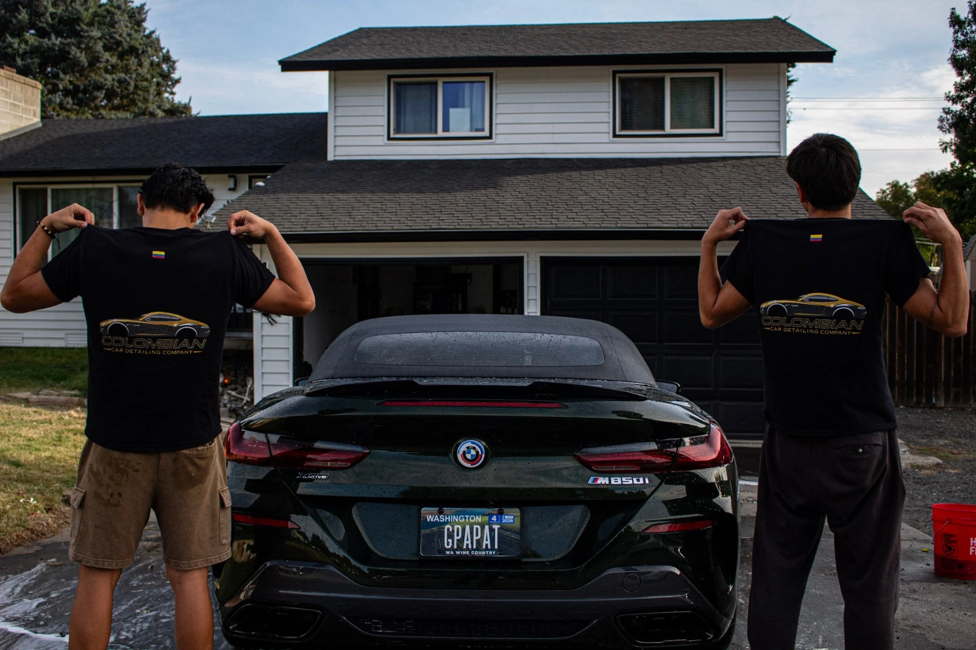 Professional Mobile Detailing Kennewick WA - BMW M850i Full Service Colombian Car Detailing team with BMW M850i Kennewick WA - professional mobile detailing service Tri-Cities