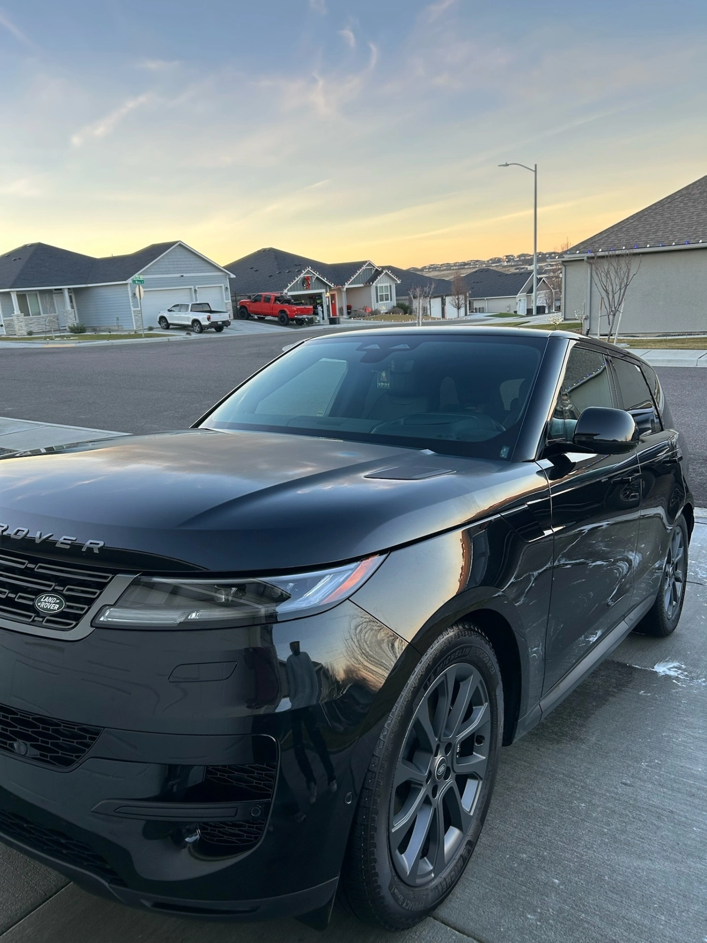Luxury SUV Mobile Detailing Richland Pasco WA - Range Rover Sport Range Rover Sport mobile detailing Richland WA - luxury SUV exterior wash and detail at sunset